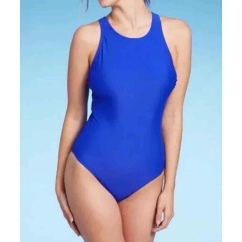 Kona Sol‎ High neck strappy back Swimsuit size large